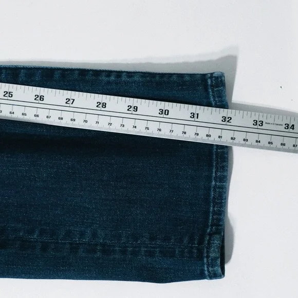 7 For All Mankind Slimmy Jeans Mens 38x32 Dark Wash Blue Denim - Picture 14 of 14